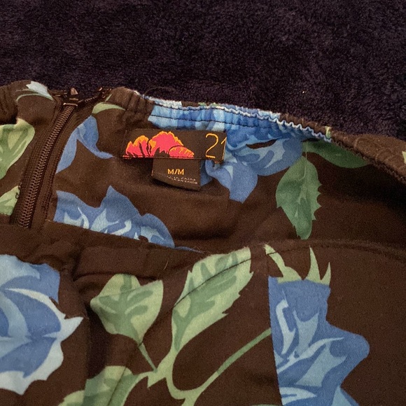 Strapless printed Mini Dress - Picture 5 of 5